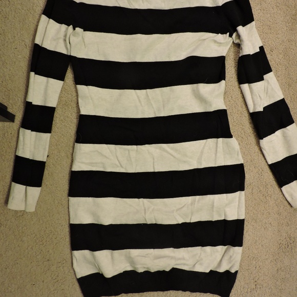 Striped Sweater Tunic Dress - Picture 3 of 3
